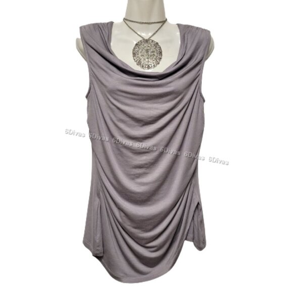 Grey Sleeveless Top Blouse, Cotton Tops Comfy Grey Top -Sizes  S  M  L  XL - NEW - Picture 8 of 13
